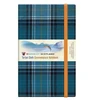 KNYGA R. O. N. GROSSET Mėlyna Loch Waverley Tartan Notebook/Journal: Large: 21 x 13cm