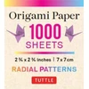 KNYGA Tuttle Tuttle Publishing Origami Paper Color Bursts 1,000 sheets 2 3/4 in (7 cm)
