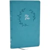 KNYGA Zondervan NKJV Holy Bible, Value Ultra Thinline, Teal Leathersoft, Raudona Letter, Comfort Print