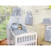 Bedding set 5-pcs with canopy- Hanging Hearts baltas polka dots one pilkas