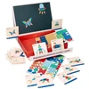 Adam Toys Magnetinė edukacinė dėlionė su formomis ir skaičiais, vaikams nuo 3 metų, sulankstoma dėžutė