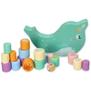 Adam Toys Medinė balansavimo jūrinių gyvūnų žaidimo lenta vaikams nuo 3 metų, spalvota