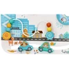 Adam Toys Medinė sensorinė veiklos lenta „Vaikų pasaulis“, skirta kūdikiams nuo 6 mėn., lavina smulkiąją motoriką, pastelė