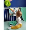 Adam Toys Medinė sensorinė veiklos lenta „Vaikų pasaulis“, skirta kūdikiams nuo 6 mėn., lavina smulkiąją motoriką, pastelė