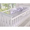 My Sweet Baby Pintas lovytės bamperis – balta/pilka
