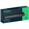 Bėgių šviestuvas V-TAC 10W 48V juodas 3000K