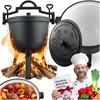 Berdsen Emaliuotas ketaus puodas 8 l laužui ir griliui BD-481 348100