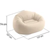 Bestway 66505 pripučiamas fotelis-pufas sėdėjimui 137x127x74 cm