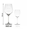 Divinto Rinkinys 2 didelių matavimo taurių su lygiais, elegantiškoje dėžutėje