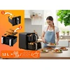 Dviejų kamerų vertikali 12 l bealiejė oro gruzdintuvė Berdsen BD-664 2800W