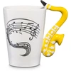 Froster Elegantiška muzikinio instrumento formos puodelis, muzikos mylėtojams