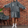 Froster Minkštas ir šiltas didelis džemperis su kapišonu