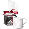 Froster Širdies formos puodelis su paslėpta žinute ir markeriu, suaugusiems, balta