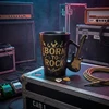 Froster Stilinga gitaristo formos keramikinė puodelis, muzikos mylėtojams, juoda matinė