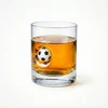Froster Bohemia Gifts Viskio ir futbolo fano rinkinys: taurė ir ledo formelės