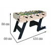 Futbolo stalas sulankstomas medinis 121 x 60 cm