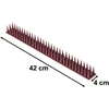 Ikonka Tankus plastikinis spyglių rinkinys, rudas, 43 cm