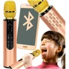 Ikonka Bluetooth belaidis karaokės mikrofonas auksinis