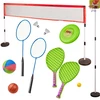 Ikonka Sporto rinkinys 5in1 badmintonas krepšinis tinklinis tenisas frisbis
