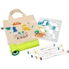 Purškiamų tekstilinių flomasterių rinkinys AIRBRUSH TEXTIL SET, Jolly