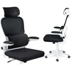 Sofotel Biuro kėdė su kvėpuojančiu tinkleliu, reguliuojamu aukščiu, ergonomine atrama, supimo funkcija, juoda biuro kėdė