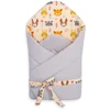 Bobono Kūdikio lizdas 2in1 su standinimu ir kaspinu, smėlio spalvos su gyvūnėliais
