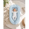 Kūdikių lizdas dvipusis My Sweet Baby Premium Cocoon mėlynas