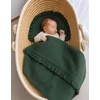 Kūdikių patalynės komplektas My Sweet Baby MUSLIN su raukiniais - miško žalia