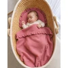 Kūdikių patalynės komplektas My Sweet Baby MUSLIN su raukiniais, rožinis