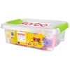 Kūrybinis 370 dalių Korbo Pastel konstruktorius vaikams nuo 4 metų, judančiais elementais, pastelinis