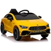 Lean Cars Vienvietis elektromobilis vaikams Mercedes CLA 45s AMG, geltonas