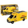 Lean Toys Geltonas pristatymo automobilis 1:16 su šviesomis ir garsais