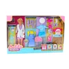Lean Toys Lėlė Anlily su priedais: gydytoja, kirpykla, virėja