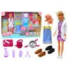Lean Toys Lėlė Anlily su priedais: gydytoja, kirpykla, virėja