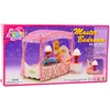 Lean Toys Lėlių miegamojo baldų komplektas su baldakimu