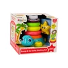 Lean Toys Vėžlių piramidė 2in1 su barškučiu