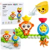 Lean Toys Vonios žaislas beždžionė su puodeliu