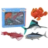 Lean Toys Jūros gyvūnų figūrėlių rinkinys (4 vnt.)