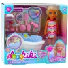 Lean Toys Lėlės rinkinys su vonia ir priežiūros priedais Ankiki