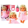 Lean Toys Lėlė su šviesiai rožine suknele