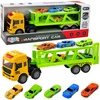 Lean Toys Žaislinis vilkikas su automobiliais 35 cm