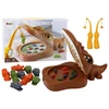 Magnetinis žuvų gaudymo žaidimas Lean Toys, rudas