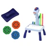Lean Toys Mini projektorius su Tetris piešimo stalu 2in1 Mėlynas Vienaragis
