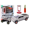 Lean Toys Modernus automobilio ir keturračio rinkinys su įkrovimo stotele