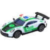 Lean Toys Nuotoliniu būdu valdomas policijos automobilis su LED apšvietimu 1:22