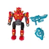 Lean Toys Raudonas robotas su gręžtuvu ir šviesomis