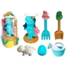 Lean Toys Smėlio žaislų rinkinys su malūnėliu ir dinozaurų formelėmis