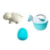 Lean Toys Smėlio žaislų rinkinys su malūnėliu ir dinozaurų formelėmis
