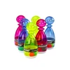 Lean Toys Skaidrių Spalvotų Bowlingo Kėglių Rinkinys, 6 vnt.