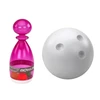 Lean Toys Skaidrių Spalvotų Bowlingo Kėglių Rinkinys, 6 vnt.